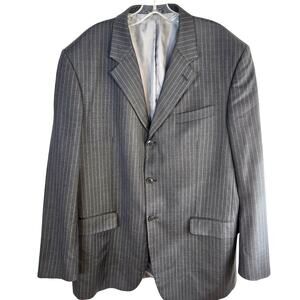 Jones New York Men's Blazer 46XL 46 XL Sport Coat Gray Suit Jacket 3 Buttons